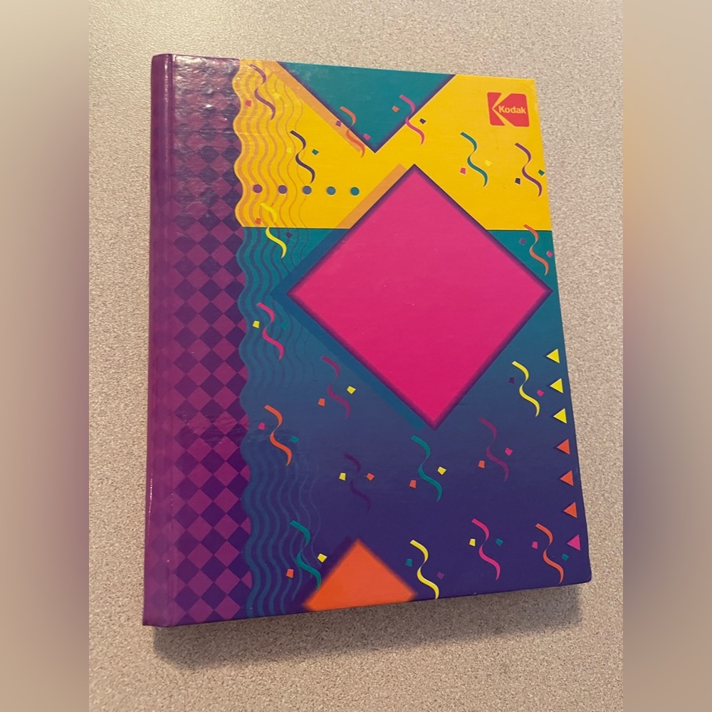 Vintage Kodak Photo Album 1998- Retro Color pop 
4x6"